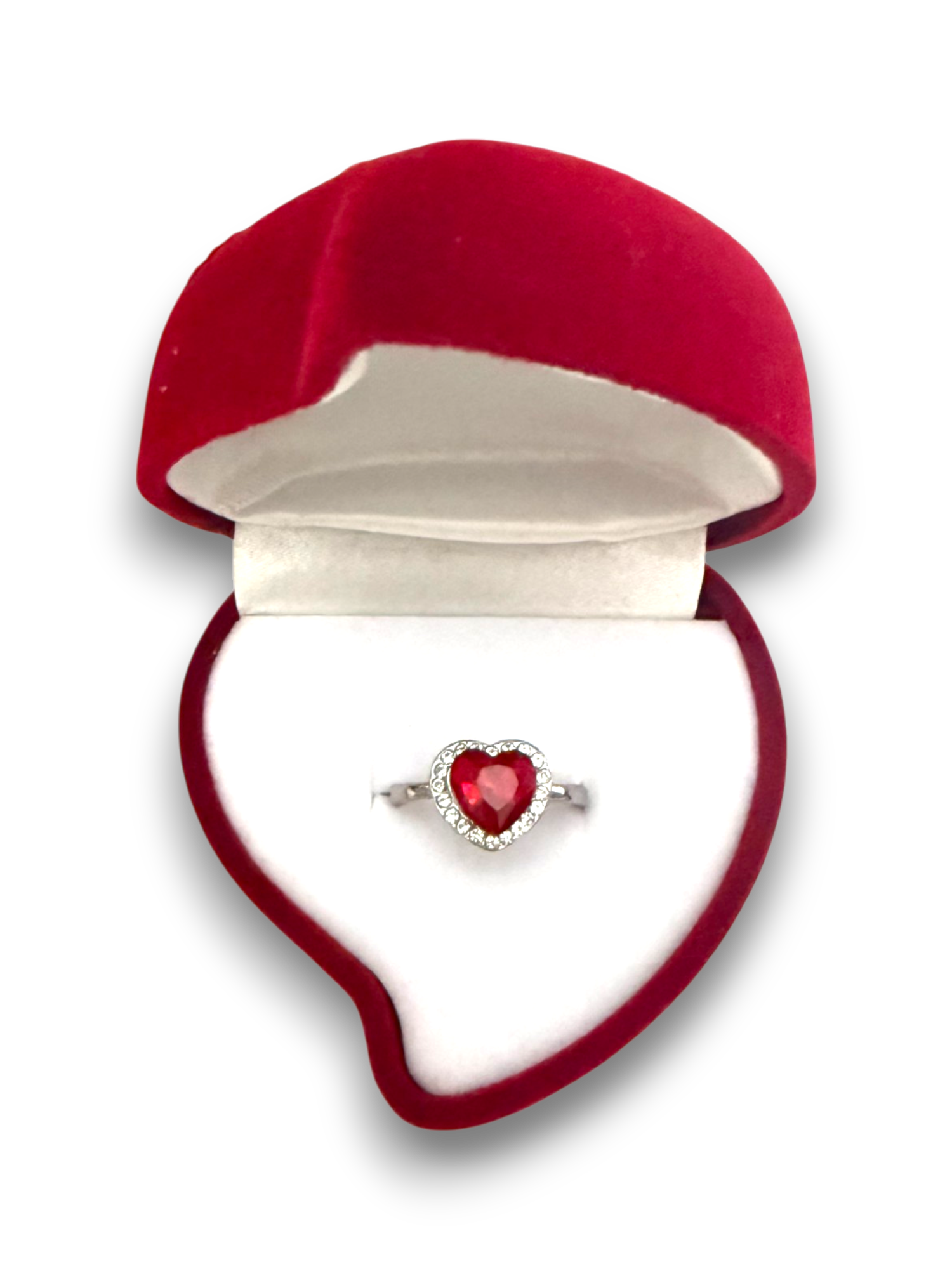 Bague d'amour en forme de coeur