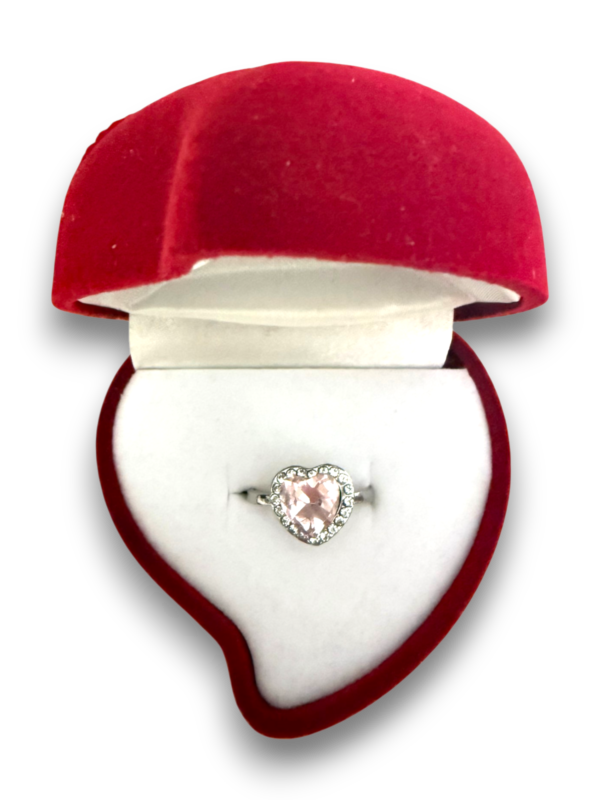 Bague d'amour en forme de coeur – Image 3
