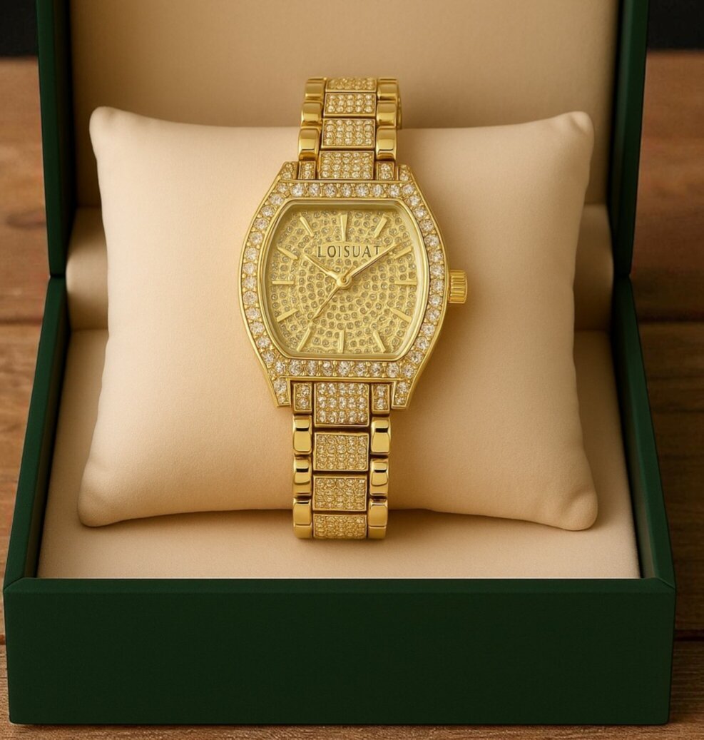 Montre Prestige Dorée Diamantée